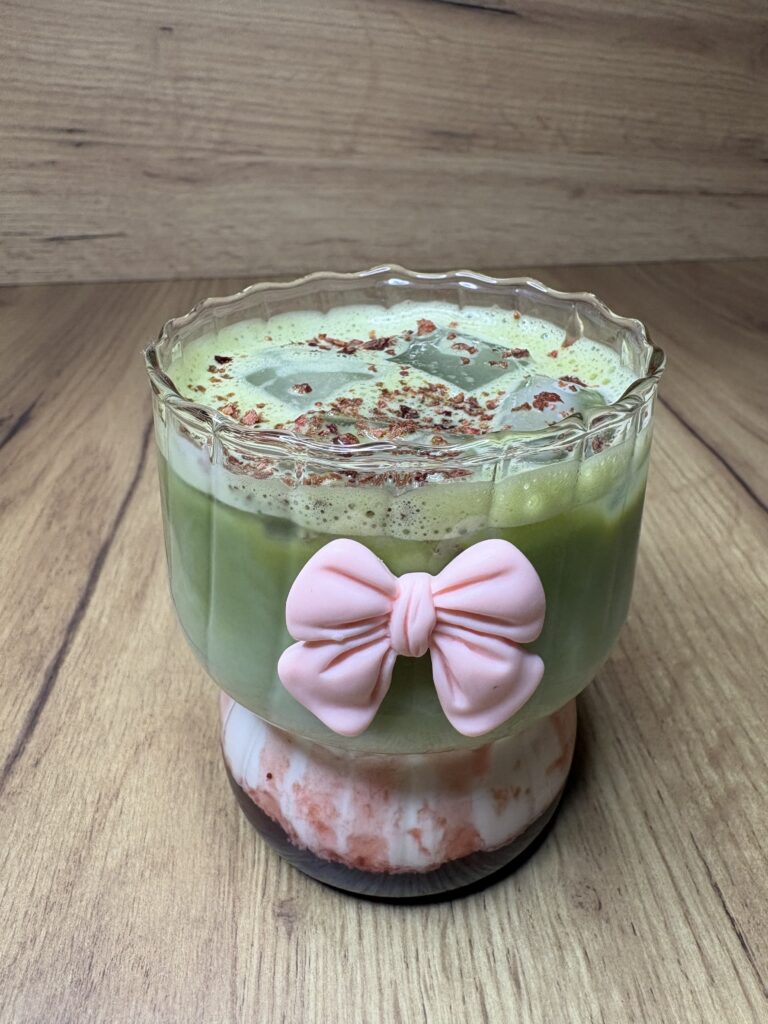 Iced Strawberry Matcha Latte